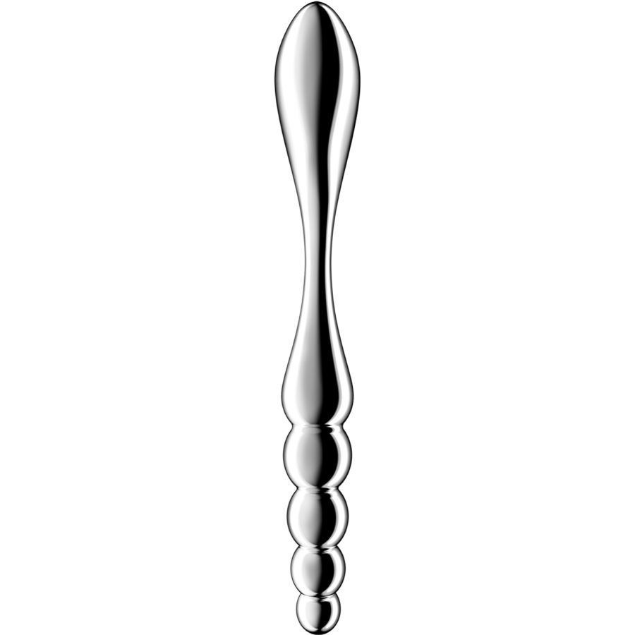 SATISFYER - STAR FORCE 1 DOUBLE STAINLESS STEEL DILDO