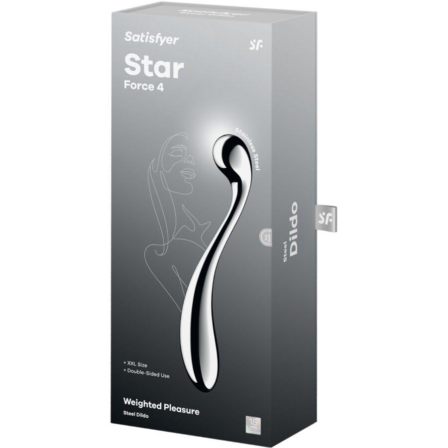 SATISFYER - STAR FORCE 4 DOUBLE STAINLESS STEEL DILDO