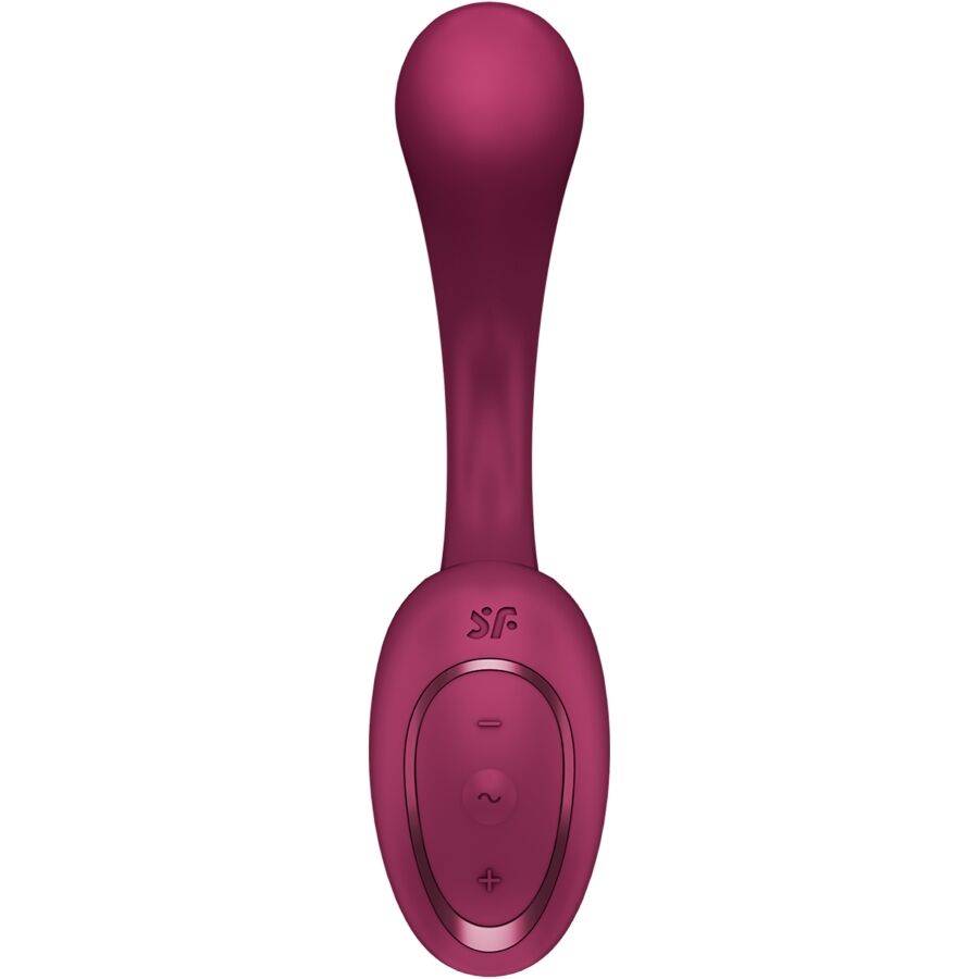 SATISFYER - G FOR GODDESS 2 BOTTLE VIBRATOR RABBIT BURGUNDY