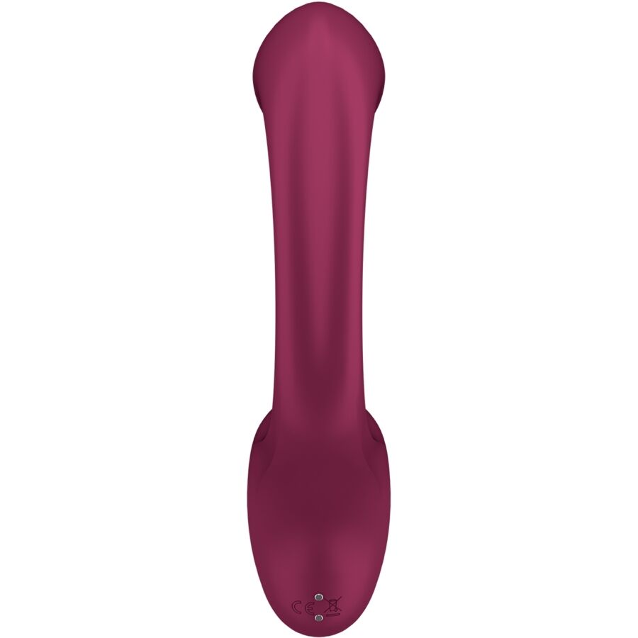 SATISFYER - G FOR GODDESS 2 BOTTLE VIBRATOR RABBIT BURGUNDY