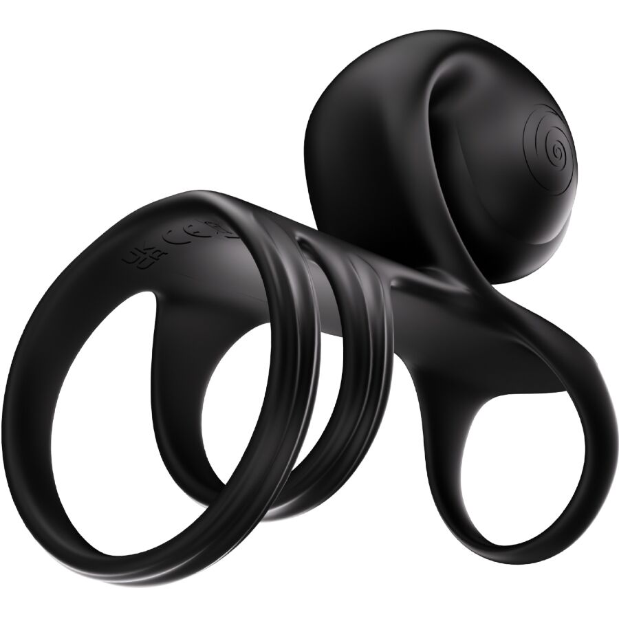 Cockring Vibrant Couple Jovi Arc Télécommande Sans Fil 2 Moteurs - Snail Vibe