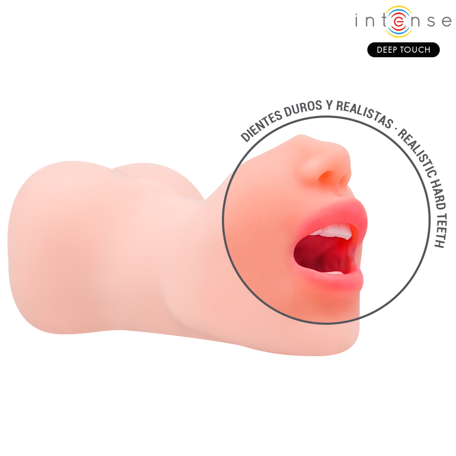 INTENSE DEEP TOUCH - RILEY DUAL MOUTH AND VAGINA MASTURBATOR