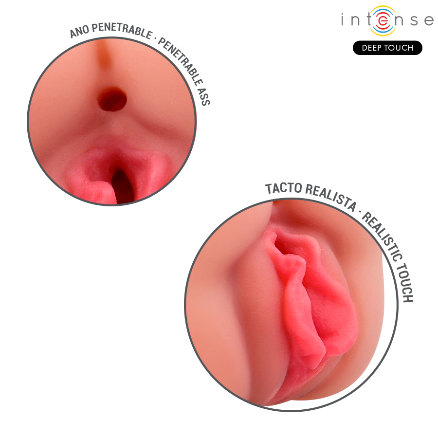 INTENSE DEEP TOUCH - RILEY DUAL MOUTH AND VAGINA MASTURBATOR