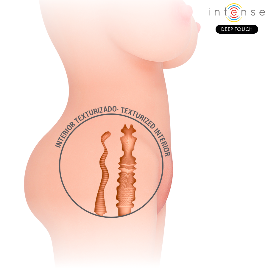 INTENSE DEEP TOUCH - JESSE TORSO DOUBLE VAGINA &amp; ANO MASTURBATOR