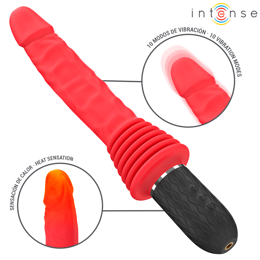 INTENSE - CYNTHIA REMOTE-CONTROLLED THrust Vibrator with Heating
