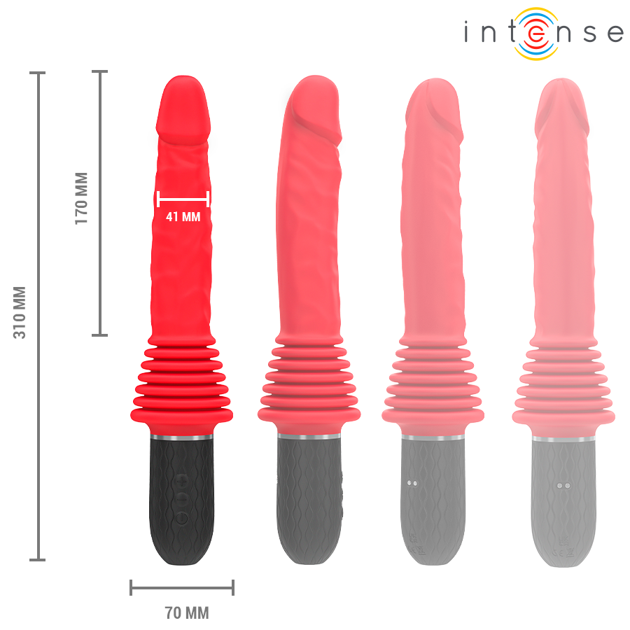INTENSE - CYNTHIA REMOTE-CONTROLLED THrust Vibrator with Heating