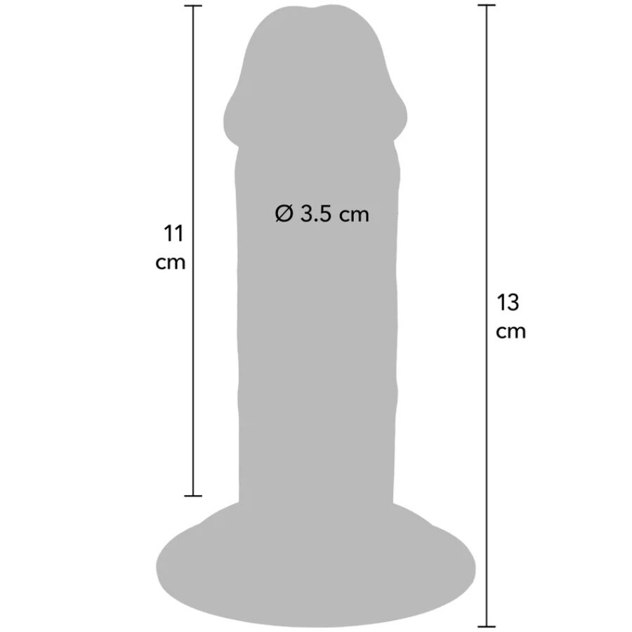 GET REAL - LUXURY THICK DUAL-DENSITY TPE PENIS 13 CM