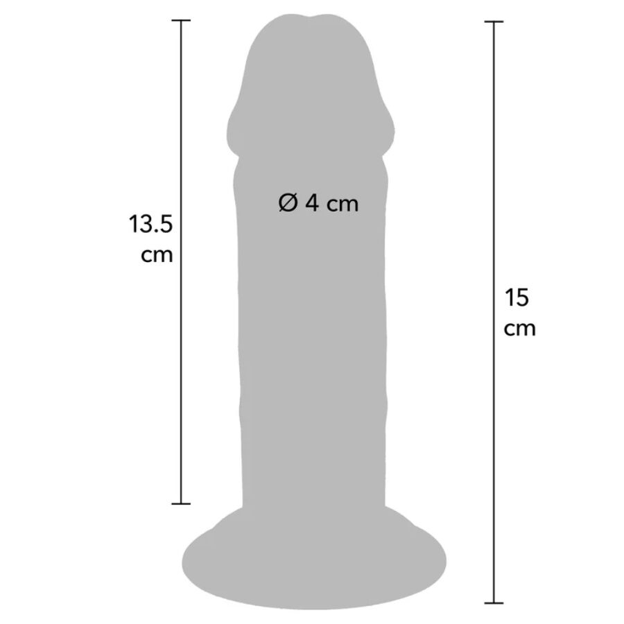 GET REAL - LUXURY THICK DUAL-DENSITY TPE PENIS 15 CM