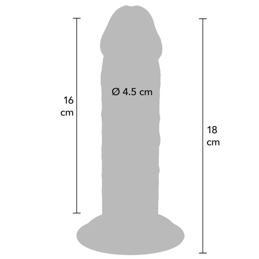 GET REAL - LUXURY THICK DUAL-DENSITY TPE PENIS 18 CM