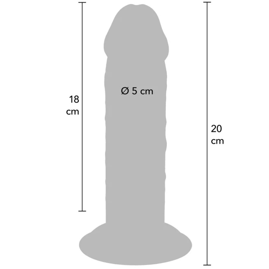 GET REAL - LUXURY THICK DUAL-DENSITY TPE PENIS 20 CM