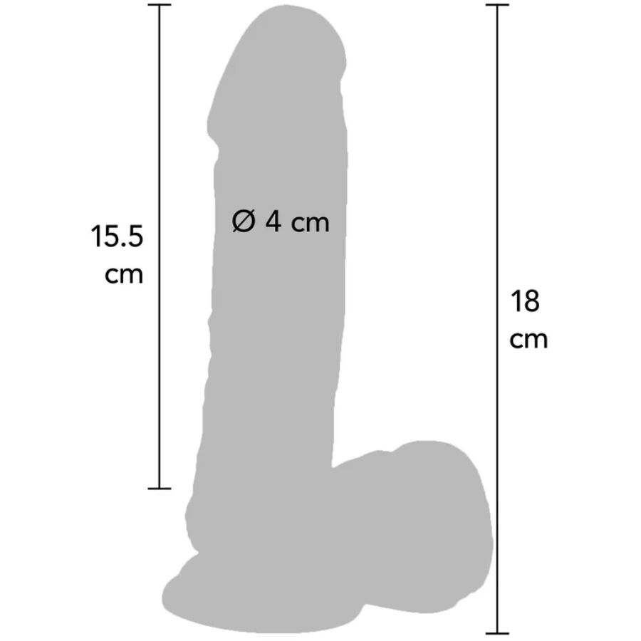 GET REAL - 18 CM DILDO WITH VIBRATOR BEADS SKIN
