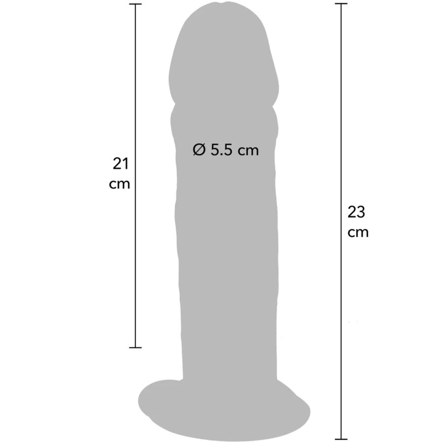 GET REAL - LUXURY THICK DUAL-DENSITY TPE PENIS 23 CM