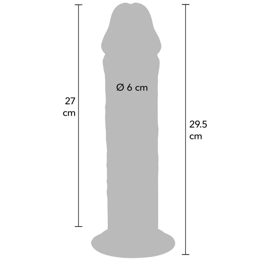 GET REAL - LUXURY THICK DUAL-DENSITY TPE PENIS 29.5 CM