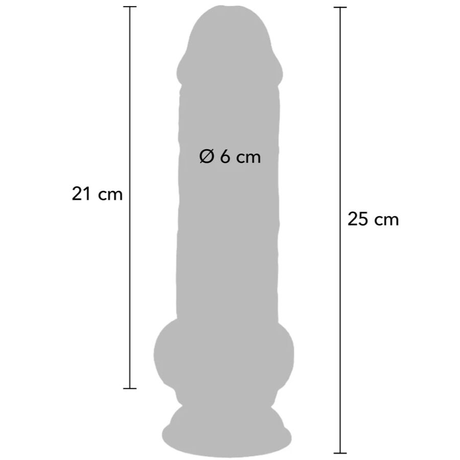 GET REAL - LUXURY REALISTIC PENIS WITH EXTRA THICK 25CM TESTICLES