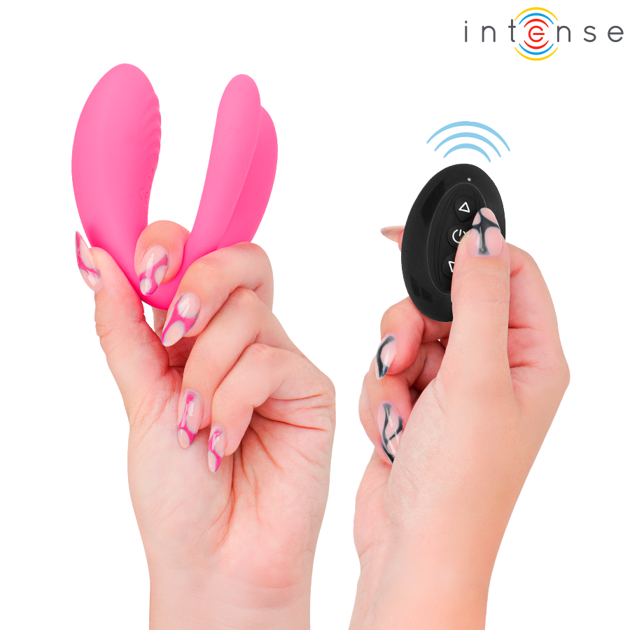 INTENSE - JULIA DOUBLE CLIP-ON VIBRATOR STIMULATOR WITH REMOTE CONTROL