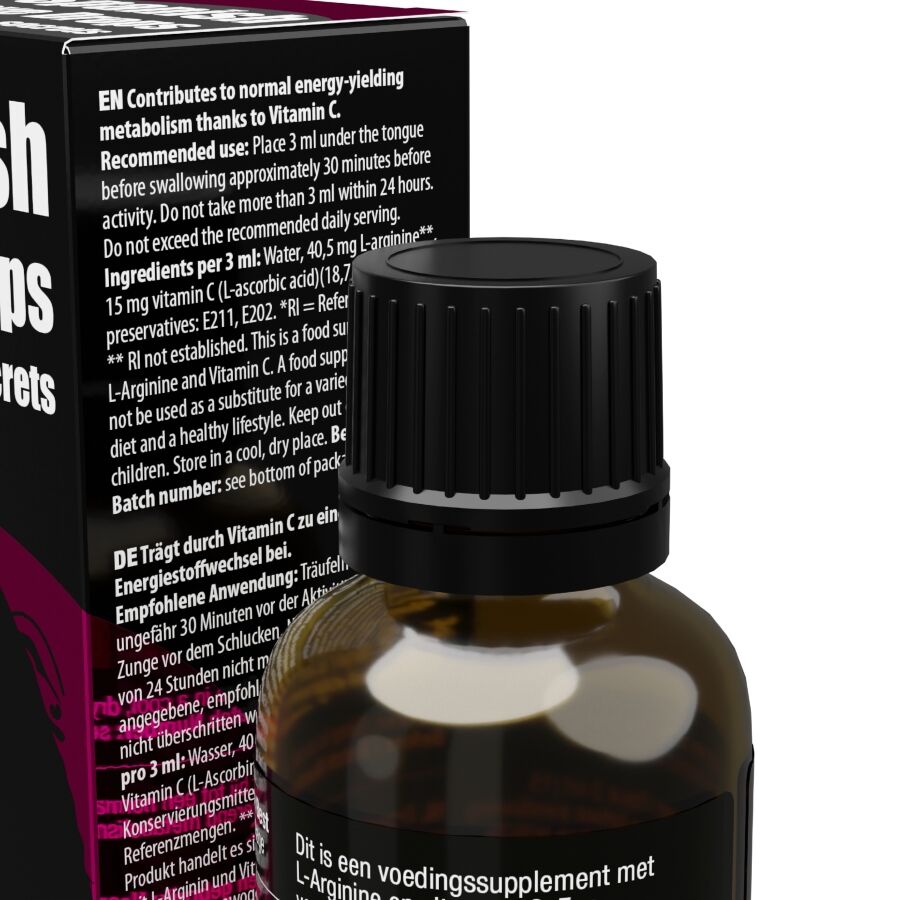 Gouttes Stimulantes Spanish Love Drops Secrets L-Arginine 30 ml - Cobeco Pharma