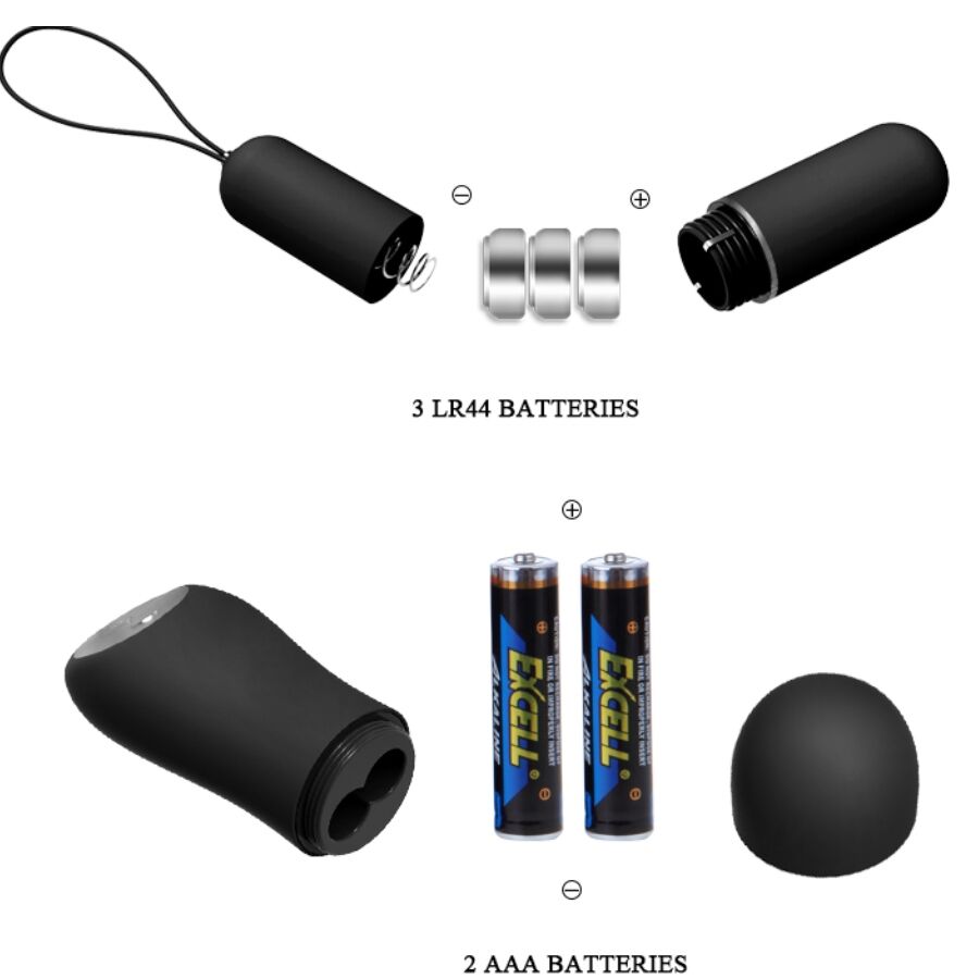 BAILE - STRING AVEC VIBRANT ET TÉLÉCOMMANDE NOIR