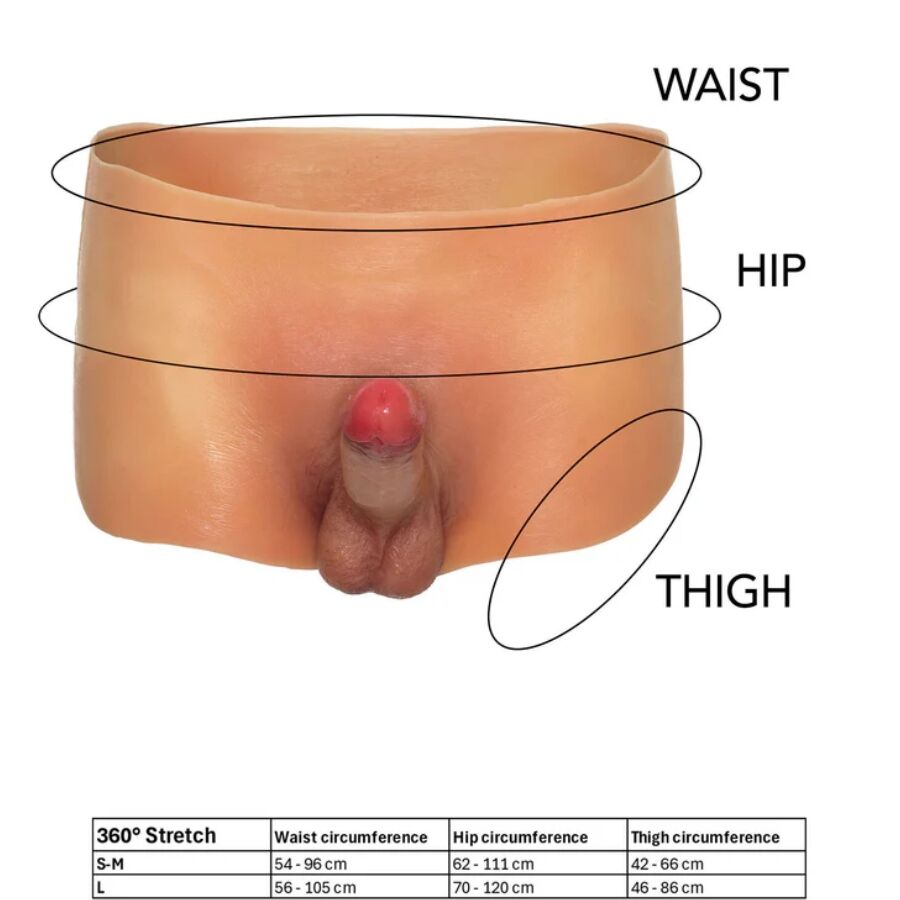 HIDDEN DESIRE - ALTER EGO BOXERSHOT WITH 18 CM PENIS SIZE L