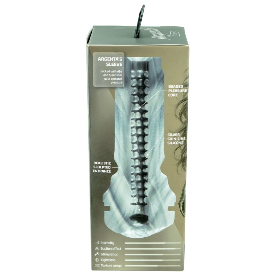 Masturbateur FeelArgenta Texture Perlée Compatible Keon - Kiiroo