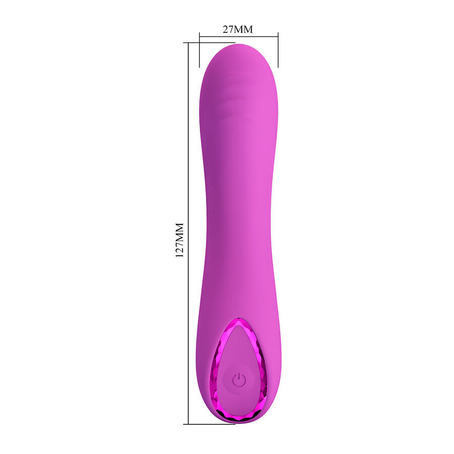Vibromasseur Point G Elegant 10 Modes Silicone Rechargeable - Pretty Love