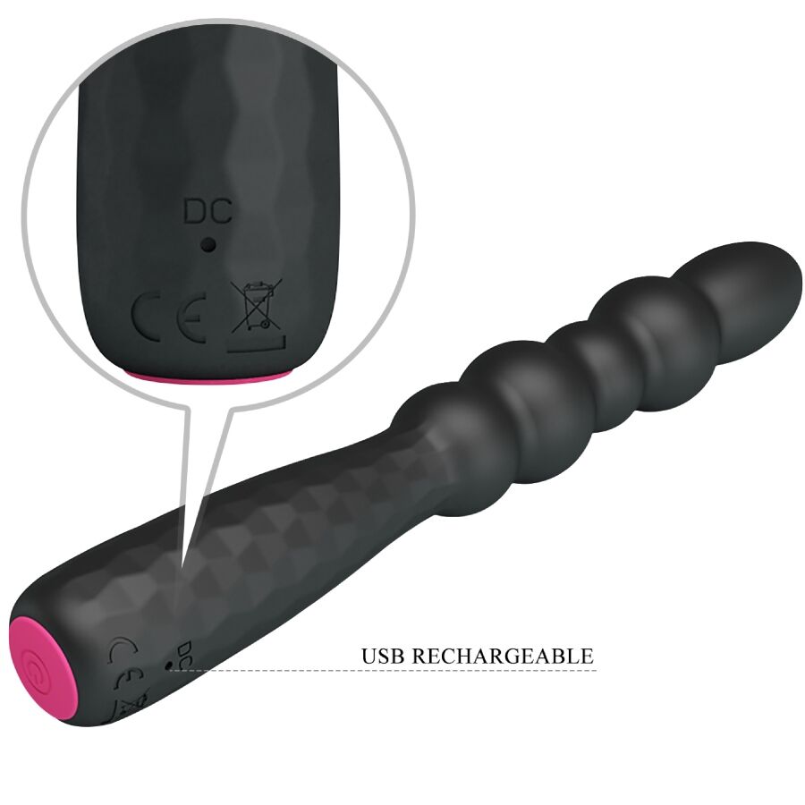 Plug Anal Vibrant Flexible Tige Ondulée 12 Modes Rechargeable - Mr Play