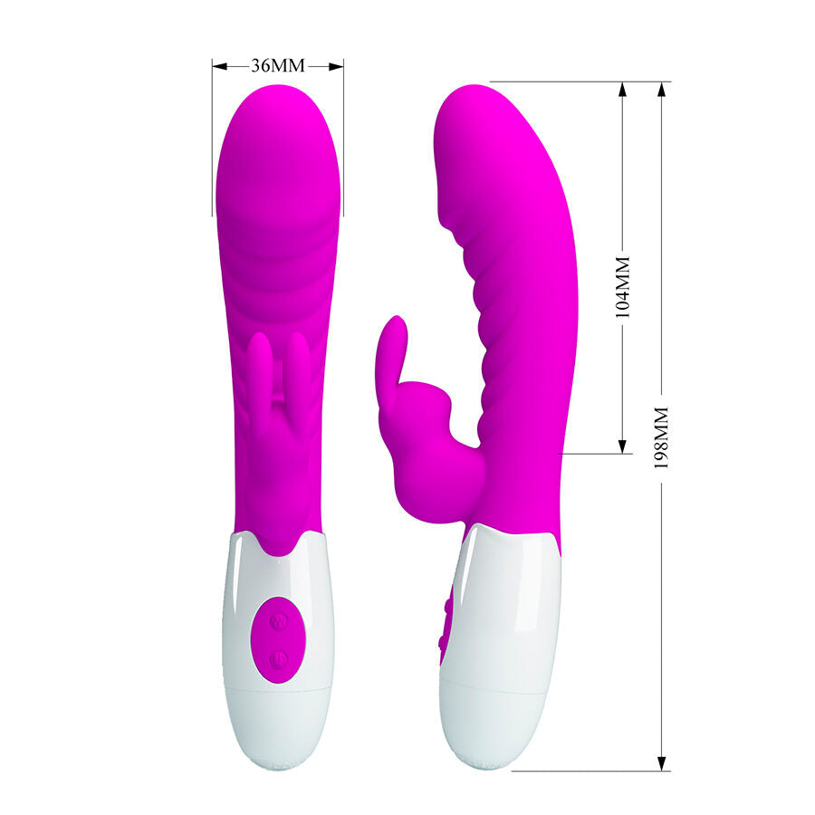 Cotes du rabbit Naughty Bunny de Pretty Love : 198 mm de long, 36 mm de large