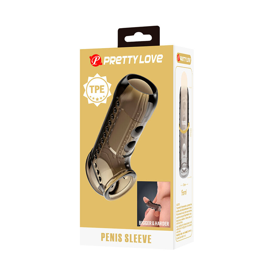 Gaine à Pénis Texturée TPE Sans Phtalates Étanche - Pretty Love