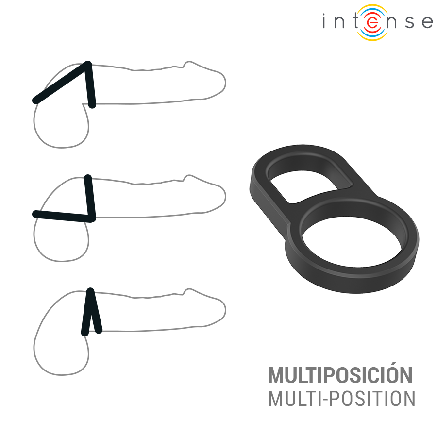 Cockring Double Conleth Anneau Réglable Souple Modèle 3 - Intense