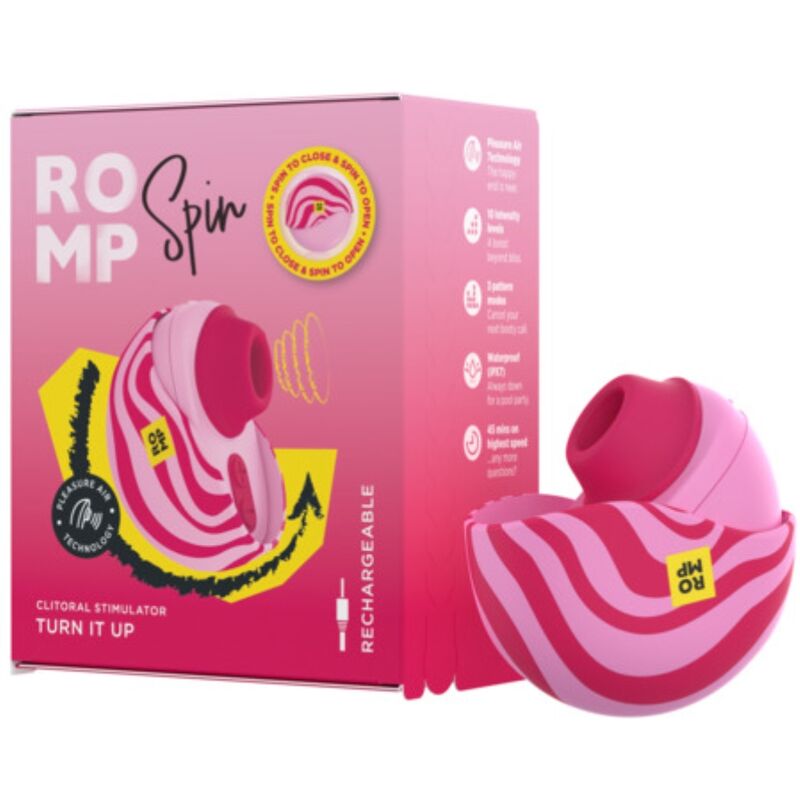 Vibromasseur Rabbit Rotatif Spin Double Stimulation Point G Étanche - Romp