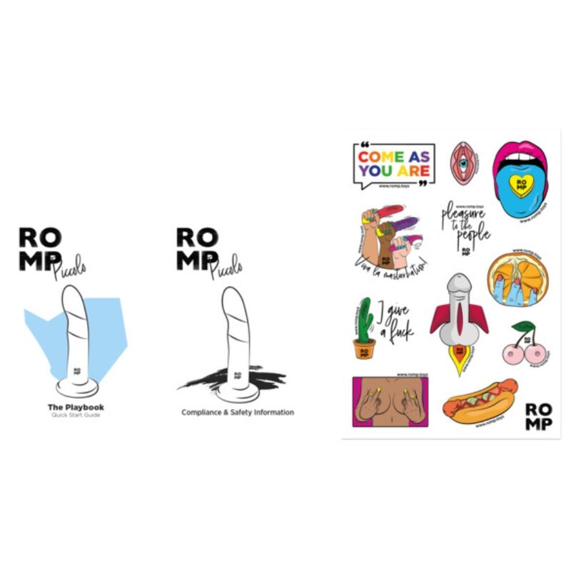 Gode Ventouse Piccolo Silicone Incurvé Point G & P 14 cm - Romp