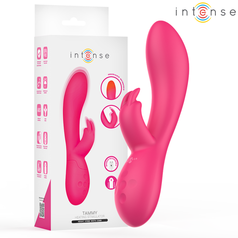 Vibromasseur Rabbit Chauffant Tammy 9 Modes Rechargeable - Intense