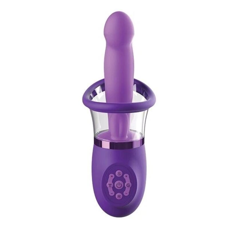 Vibromasseur rabbit Ultimate Pleasure Pro Plus violet de Fantasy vu de face