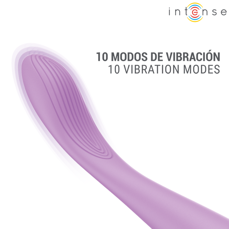 Gros plan sur l'embout strié du Lucca d'Intense, visuel des 10 modes de vibration