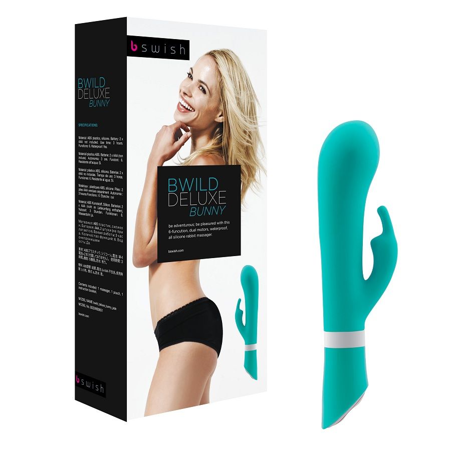 Bwild deluxe bunny rabbit vibrator jade