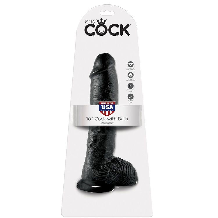 Gode Réaliste Testicules Ventouse Multivitesse - King Cock