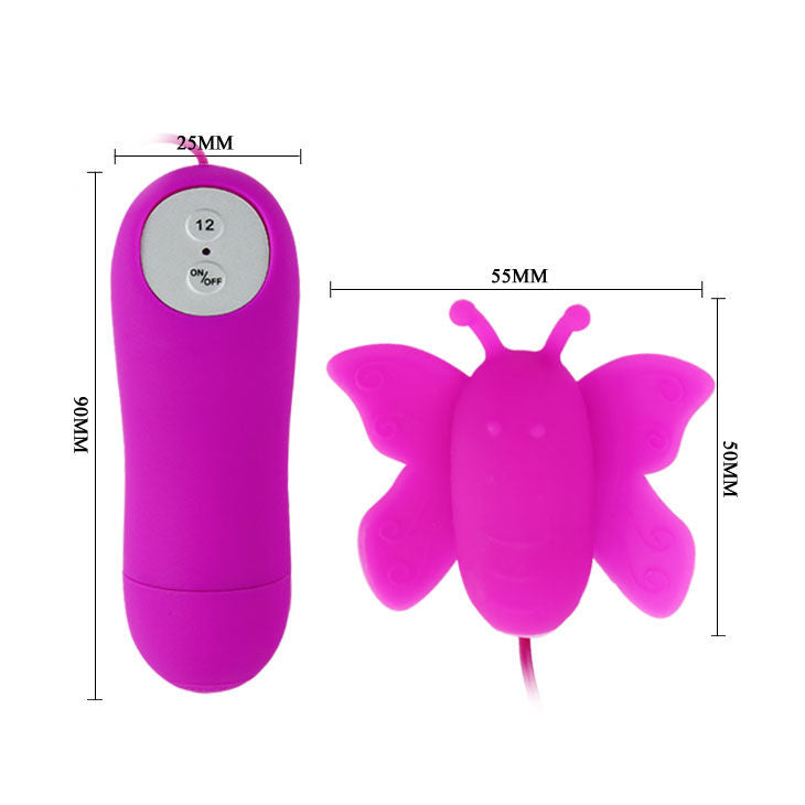 BAILE - LOVE EGGS BUTTERFLY CLITORIS STIMULATOR 12 SPEEDS REMOTE CONTROL LILAC