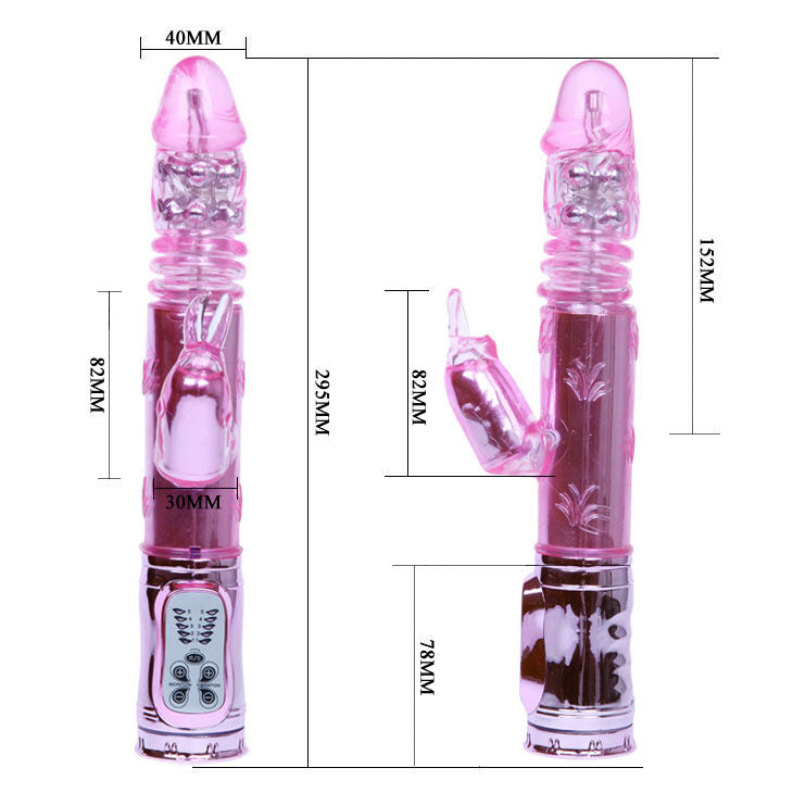 Pink throbbing bunny crawling rotator