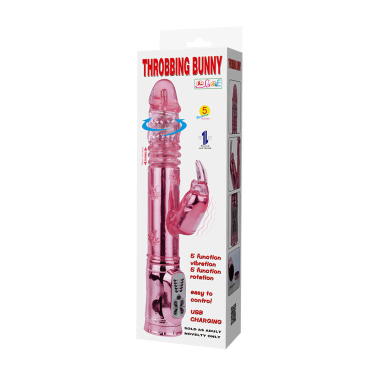 Pink throbbing bunny crawling rotator