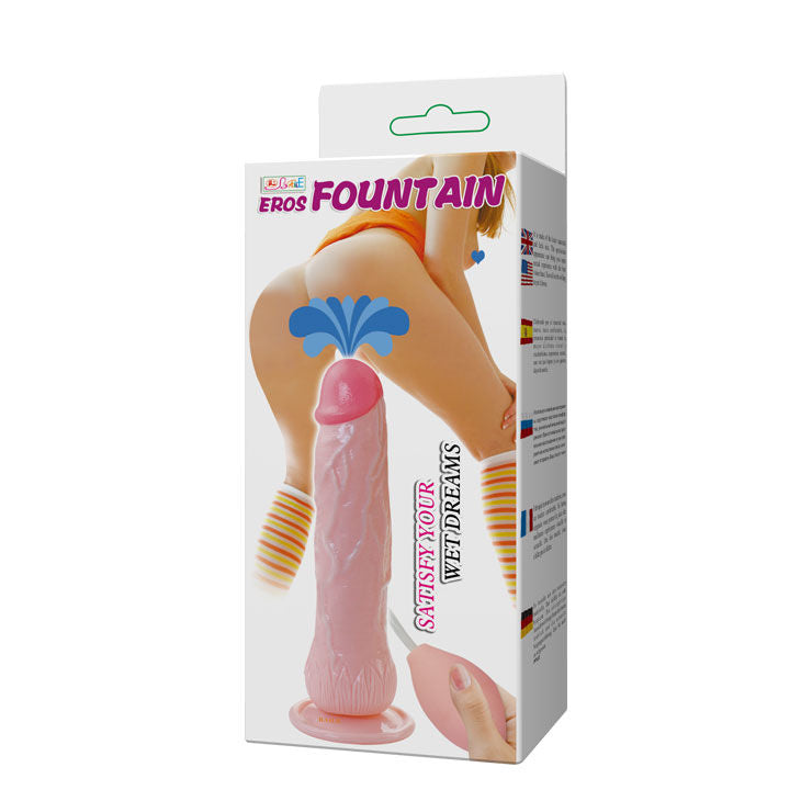 Gode Éjaculateur Réaliste Eros Fountain Ventouse 20 cm - Baile