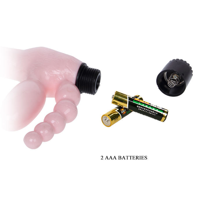 TPR Ropeless Harness with Vibration and Anal Stimulation 25.4 cm