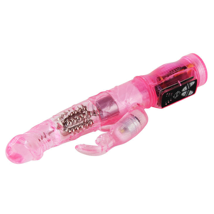 Mini pink rabbit rotator with superstimulator