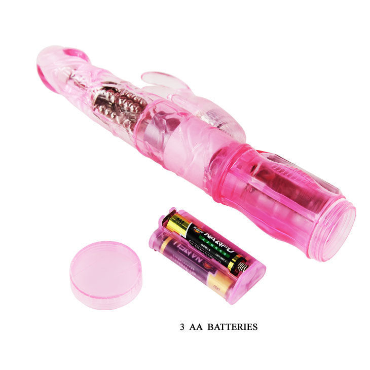 Mini pink rabbit rotator with superstimulator