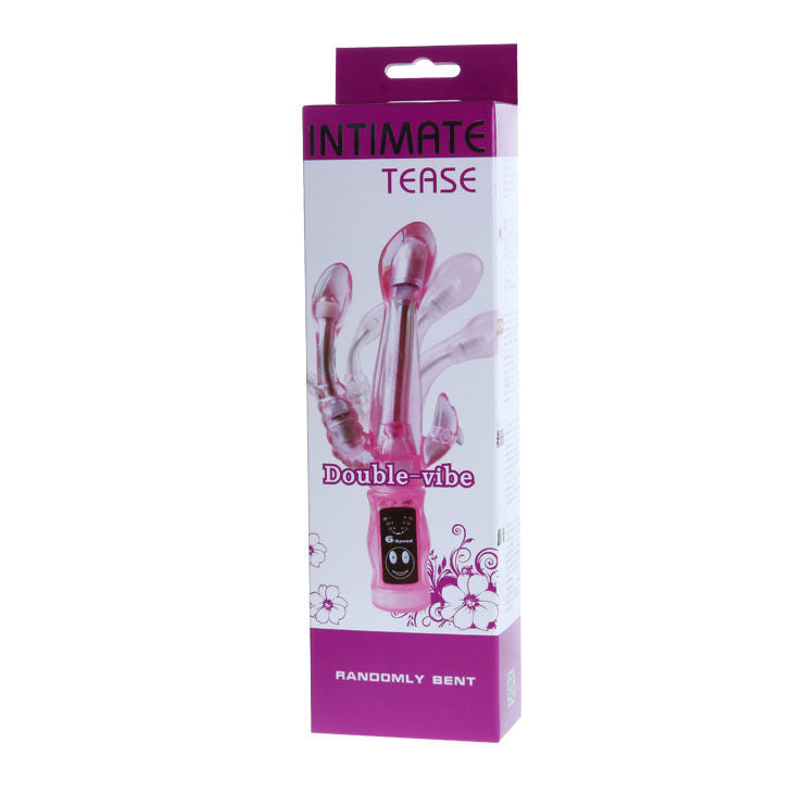 Flexible vibrator with anal stimulator