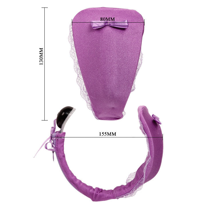 BAILE - VIBRATOR THONG WITH REMOTE CONTROL LILAC