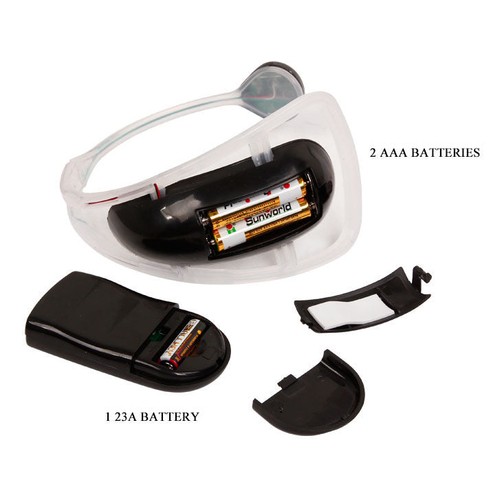 Lilac remote control vibrator thong