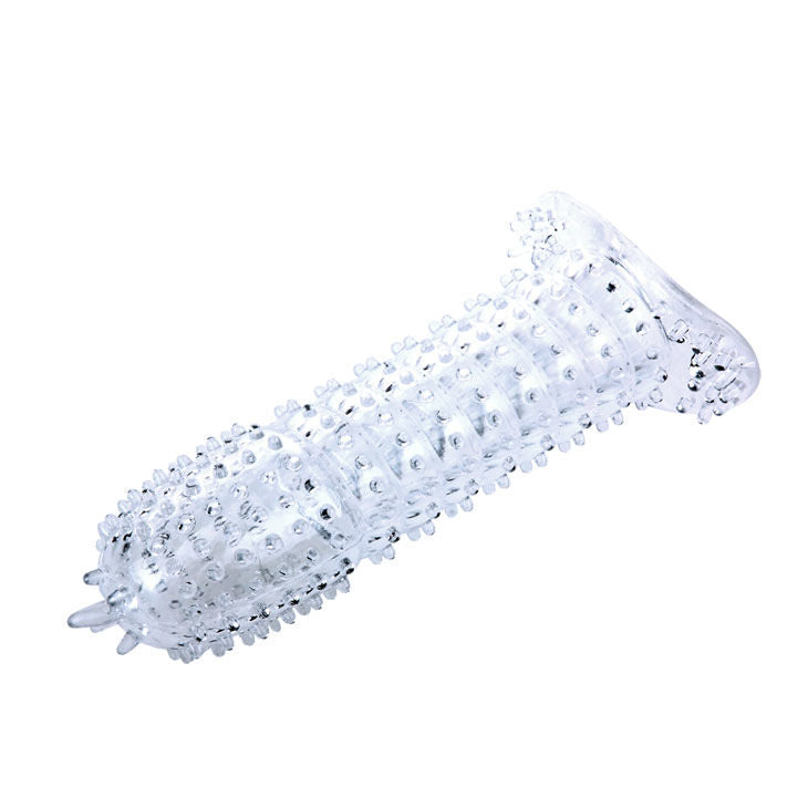 Gaine à Pénis Texturée Points Stimulants 14 cm - Silicone - Baile