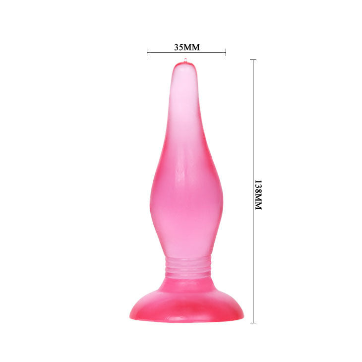 Lilac soft touch anal plug 14.2 cm
