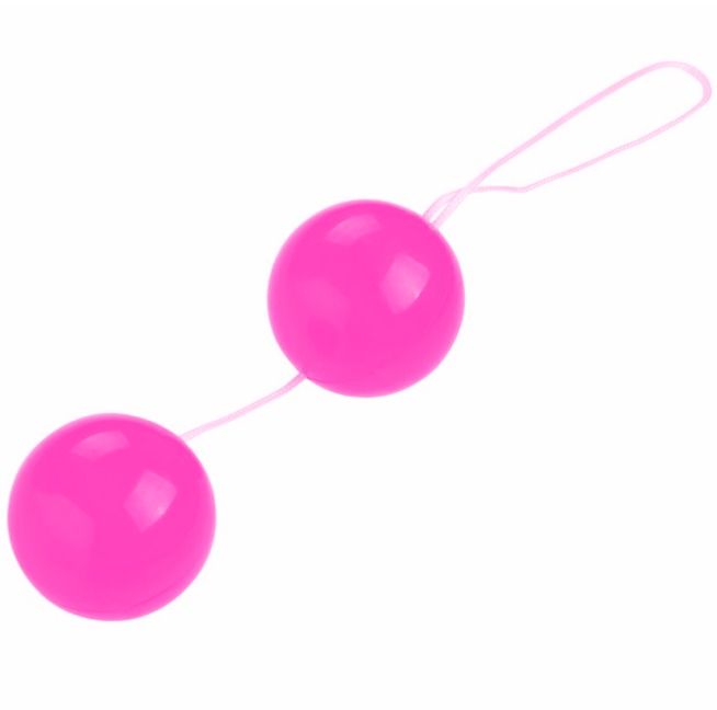 Twin balls Chinese pink unisex balls