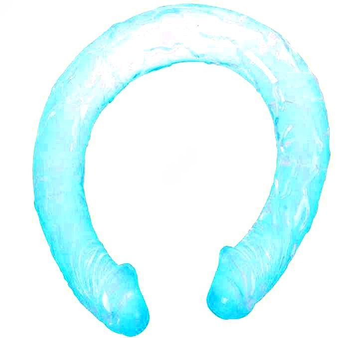 Double dong blue 44.5 cm