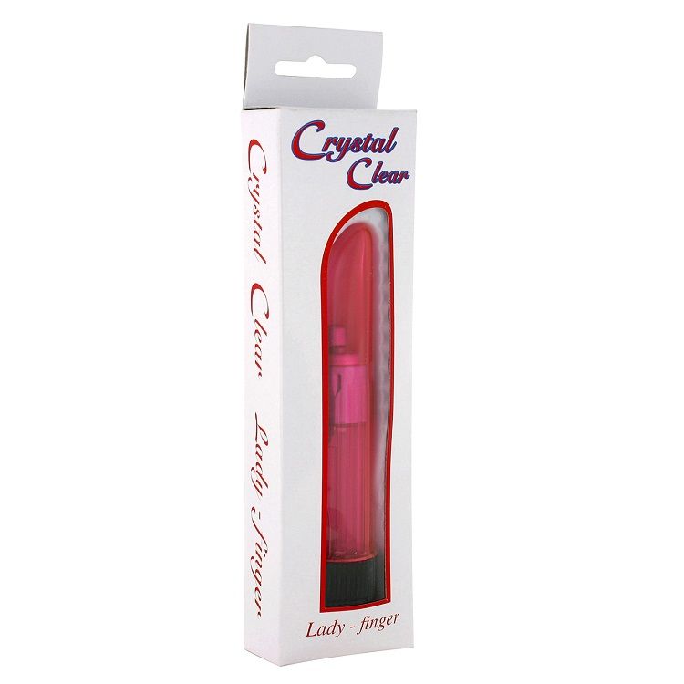 SEVEN CREATIONS - PINK LADY CLEAR CRYSTAL VIBRATOR